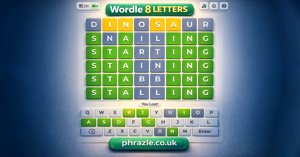 Wordle 8 Letters