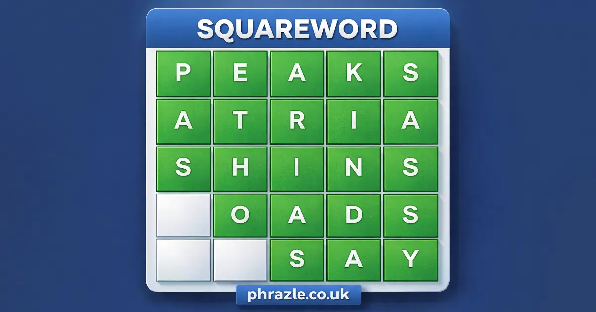 Squareword game screenshot