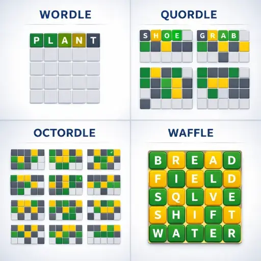 Wordle vs Quordle vs Octordle vs Waffle: Which Daily Puzzle Fits You Best?